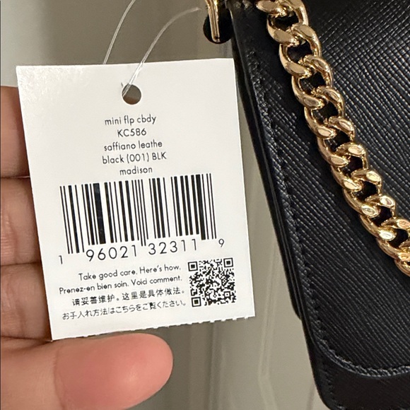 Kate spade black purse crossbody saffiano leather medium NWT - Picture 7 of 12